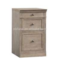 FN-6840 popular reclaimed oak wood 3 drawers living room cabinet